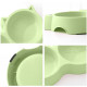 Миска для кошек Taotaopets Cat 123307 двойная пластиковая Green