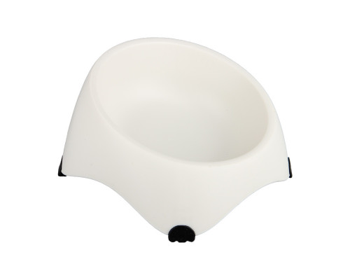 Миска для собак котов М120 пластиковая одинарная 300 мл Beige