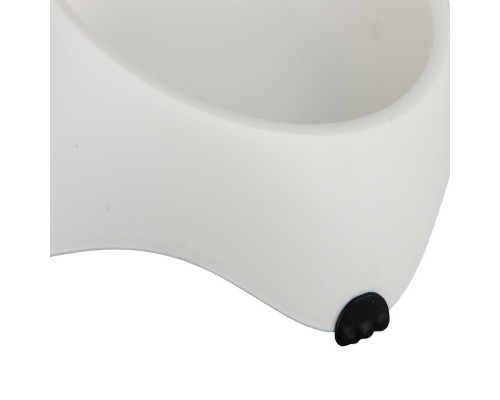 Миска для собак котов М120 пластиковая одинарная 300 мл Beige