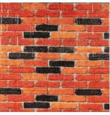 Самоклеющаяся декоративная 3D панель 700x770x5мм Бежево-коричневый Екатеринославский матовый кирпич (047M) SW-00000636