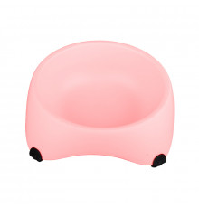 Миска для собак котов М120 пластиковая одинарная 300 мл Peach