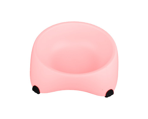 Миска для собак котов М120 пластиковая одинарная 300 мл Peach