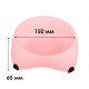 Миска для собак котов М120 пластиковая одинарная 300 мл Peach