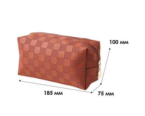 Женская косметичка 34030 несессер органайзер дорожная бьюти кейс Brown