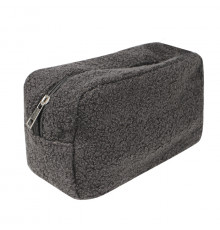 Женская косметичка B0220 несесер органайзер дорожний бьюти кейс плюшевая Gray