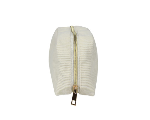 Женская косметичка ZUO 571 несесер органайзер дорожная бьюти кейс вельветовая Beige