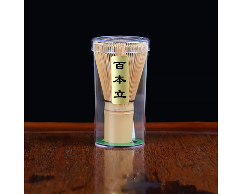 Венчик из белого бамбука AL45231 для приготовления чая матча Часен Чашен 100 ворсинок