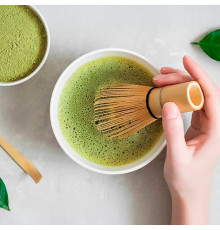 Венчик из белого бамбука AL45231 для приготовления чая матча Часен Чашен 120 ворсинок