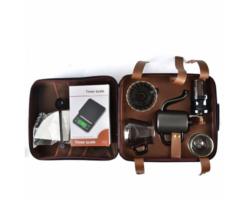 Дорожный кофейный набор Choxila из 8 предметов для приготовления кофе с кейсом