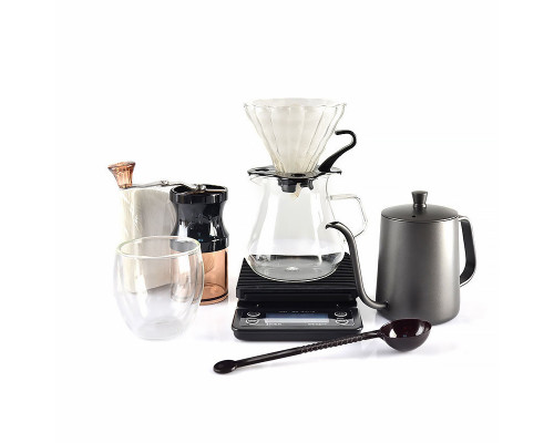 Дорожный кофейный набор Choxila из 8 предметов для приготовления кофе с кейсом