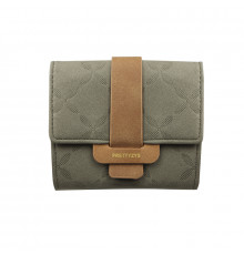 Женский кошелек Prettyzys 987 клатч с пряжкой повседневный Green