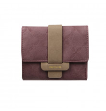 Женский кошелек Prettyzys 987 клатч с пряжкой повседневный Red