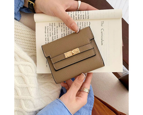 Женский кошелек EASTERN STAR C231-13 для купюр и карт на замке повседневный Latte