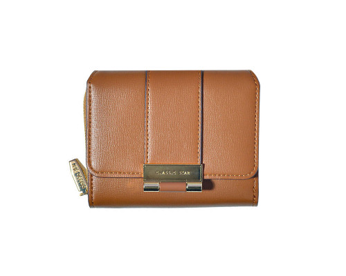 Женский кошелек EASTERN STAR C319-2B для купюр и карт на молнии с застёжкой повседневный Brown