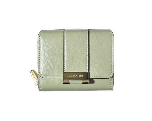 Женский кошелек EASTERN STAR C319-2B для купюр и карт на молнии с застёжкой повседневный Light Green