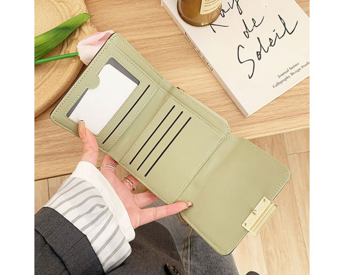 Женский кошелек EASTERN STAR C319-2B для купюр и карт на молнии с застёжкой повседневный Light Green