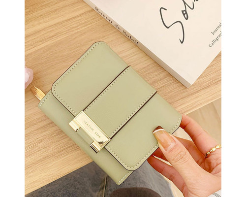 Женский кошелек EASTERN STAR C319-2B для купюр и карт на молнии с застёжкой повседневный Light Green