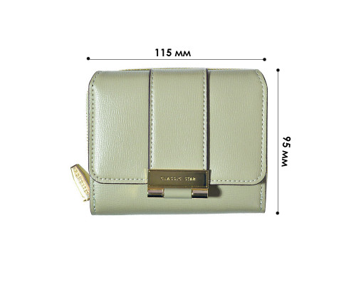 Женский кошелек EASTERN STAR C319-2B для купюр и карт на молнии с застёжкой повседневный Light Green