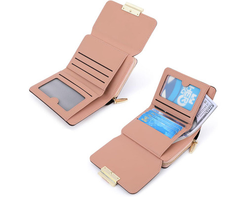 Женский кошелек EASTERN STAR C319-2B для купюр и карт на молнии с застёжкой повседневный Pink