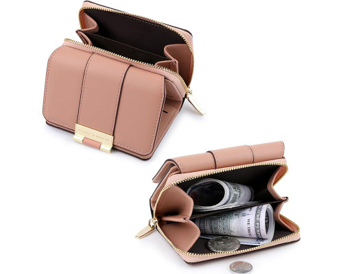 Женский кошелек EASTERN STAR C319-2B для купюр и карт на молнии с застёжкой повседневный Pink