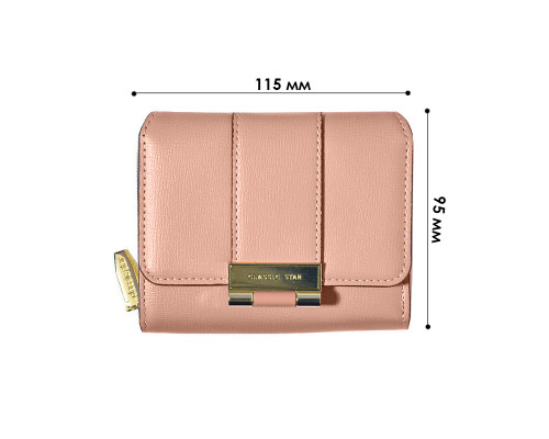 Женский кошелек EASTERN STAR C319-2B для купюр и карт на молнии с застёжкой повседневный Pink