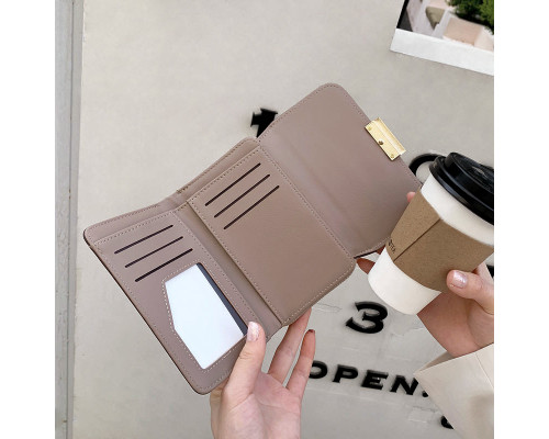 Женский кошелек EASTERN STAR C319-3A для купюр и карт с карманом для монет на молнии с застёжкой Latte