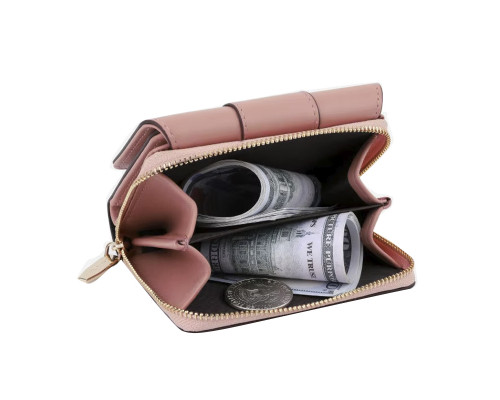 Женский кошелек EASTERN STAR C319-3A для купюр и карт с карманом для монет на молнии с застёжкой Pink