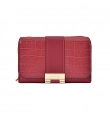 Женский кошелек EASTERN STAR C319-3A для купюр и карт с карманом для монет на молнии с застёжкой Red