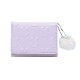 Женский кошелек EASTERN STAR C325-44 для карт повседневный с принтом кролика пушистым шариком Violet