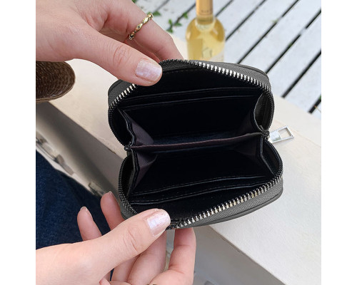 Женский кошелек EASTERN STAR C508-1 для купюр карт и монет на молнии повседневный Black