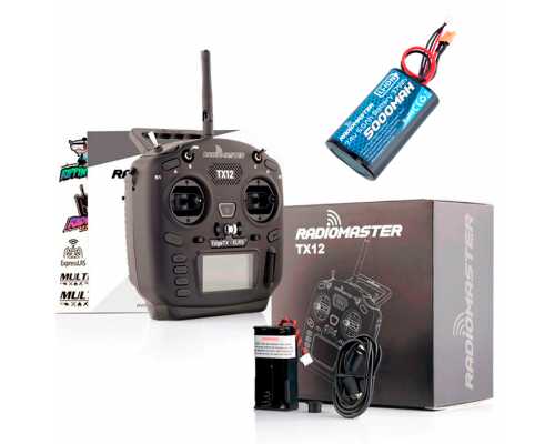 Пульт RadioMaster TX12 MKII ELRS M2 з акумулятором 21700 RadioMaster (1 x 5000мАг)