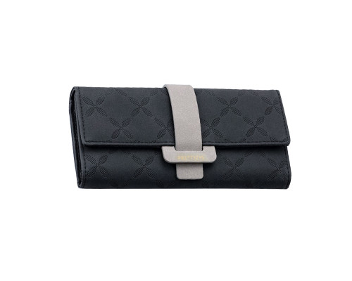 Женский кошелек Prettyzys PT18-989 клатч с пряжкой повседневный Black