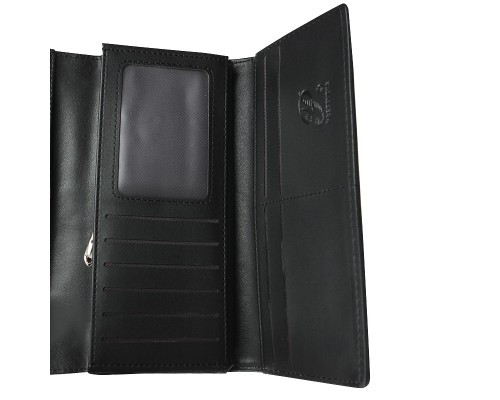 Женский кошелек Prettyzys PT18-989 клатч с пряжкой повседневный Black