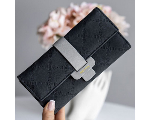 Женский кошелек Prettyzys PT18-989 клатч с пряжкой повседневный Black