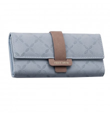 Женский кошелек Prettyzys PT18-989 клатч с пряжкой повседневный Blue