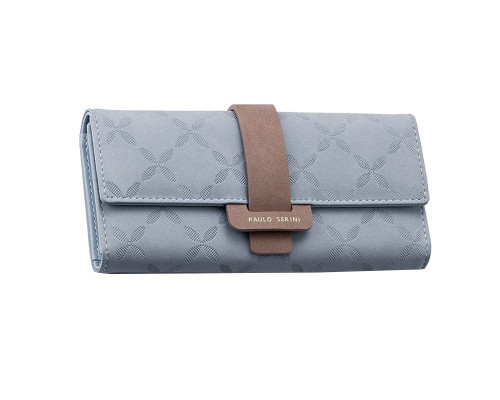 Женский кошелек Prettyzys PT18-989 клатч с пряжкой повседневный Blue