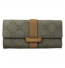 Женский кошелек Prettyzys PT18-989 клатч с пряжкой повседневный Green