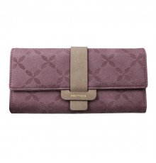 Женский кошелек Prettyzys PT18-989 клатч с пряжкой повседневный Red