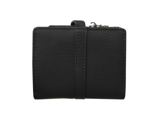 Женский кошелек Prettyzys PT23-2087 клатч с пряжкой повседневный складной  Black