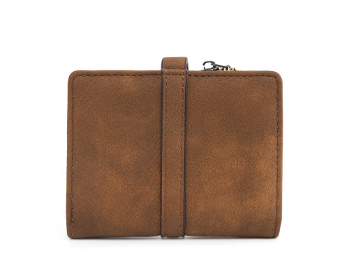 Женский кошелек Prettyzys PT23-2087 клатч с пряжкой повседневный складной  Brown