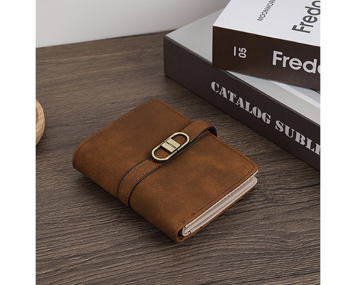 Женский кошелек Prettyzys PT23-2087 клатч с пряжкой повседневный складной  Brown