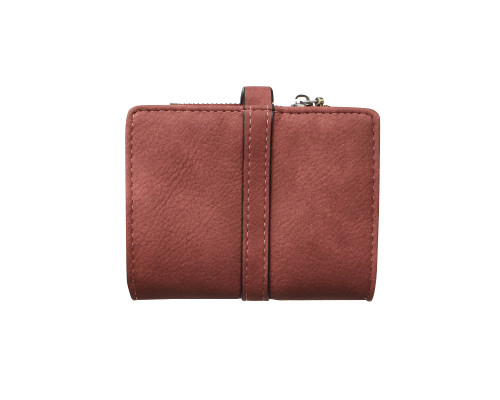 Женский кошелек Prettyzys PT23-2087 клатч с пряжкой повседневный складной  Burgundy