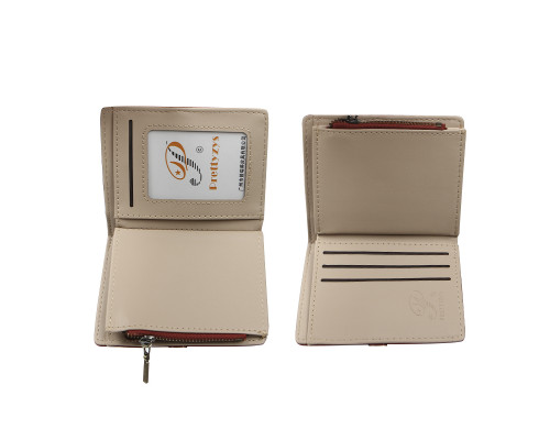 Женский кошелек Prettyzys PT23-2087 клатч с пряжкой повседневный складной  Burgundy