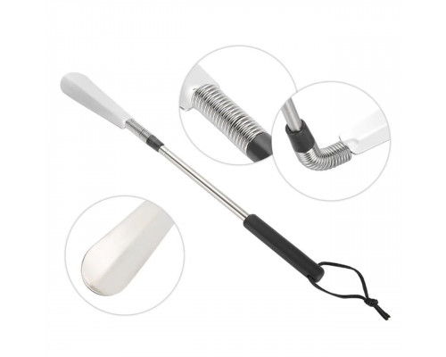 Ложка для обуви с длинной ручкой складная