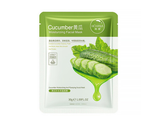 Маска для лица тканевая Hchana Moisturizing Facial Mask Cucumber