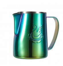 Питчер для молока JibbiJug молочник для вспенивания молока нержавеющая сталь градиент 600 мл Green