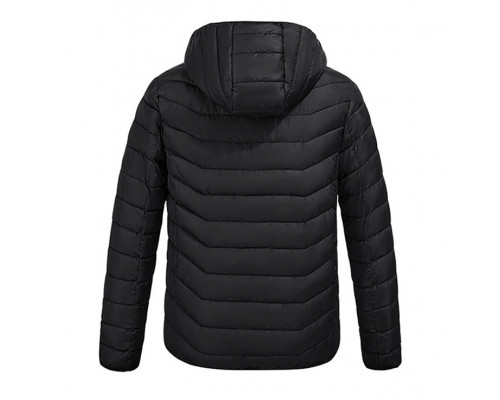 Куртка с подогревом от повербанка USB M09-4 Black 4 зоны подогрева для туризма рыбалки активного отдыха XL