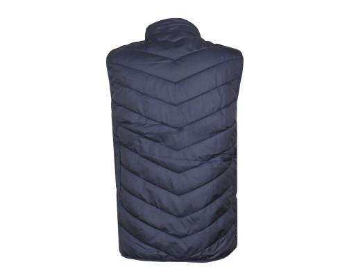 Жилетка с подогревом от повербанка USB M01-9S Blue 9 зон подогрева для туризма рыбалки активного отдыха 2XL