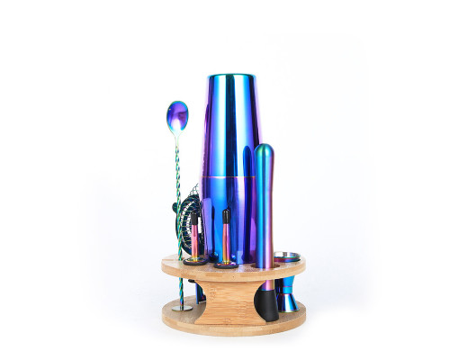 Подарочный набор для бара KM-TZS114 11 предметов барный инвентарь из нержавеющей стали Rainbow