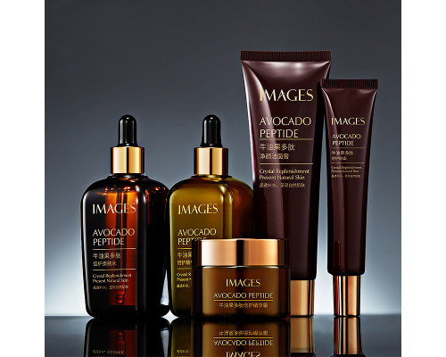 Набор по уходу за лицом IMAGES Beauty Avocado Peptide 5 в 1 с пептидами авокадо